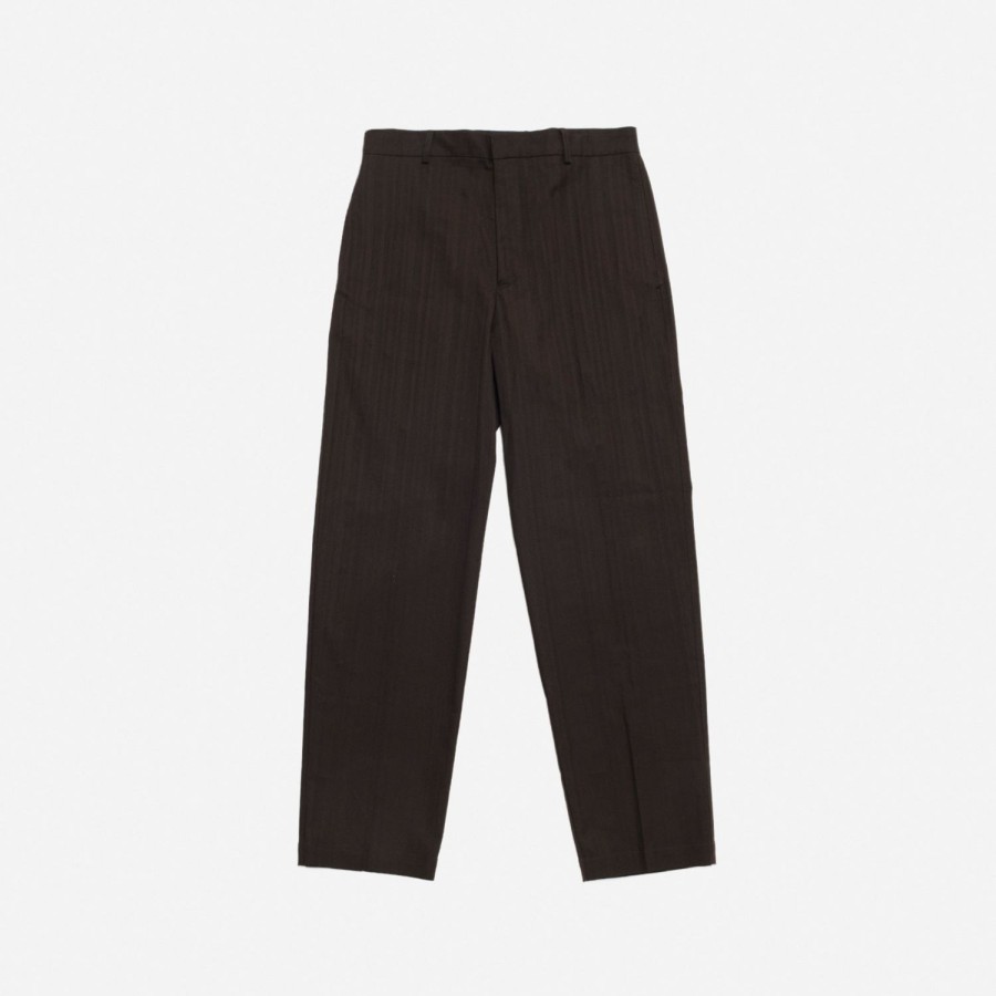 Clothing Labrum London | Brown Striped Tailored Trouser