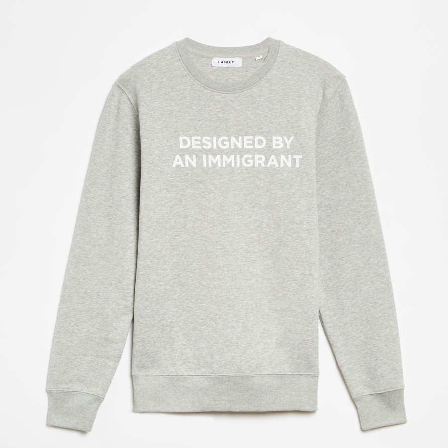 Clothing Labrum London | Grey Designed By An Immigrant Jumper