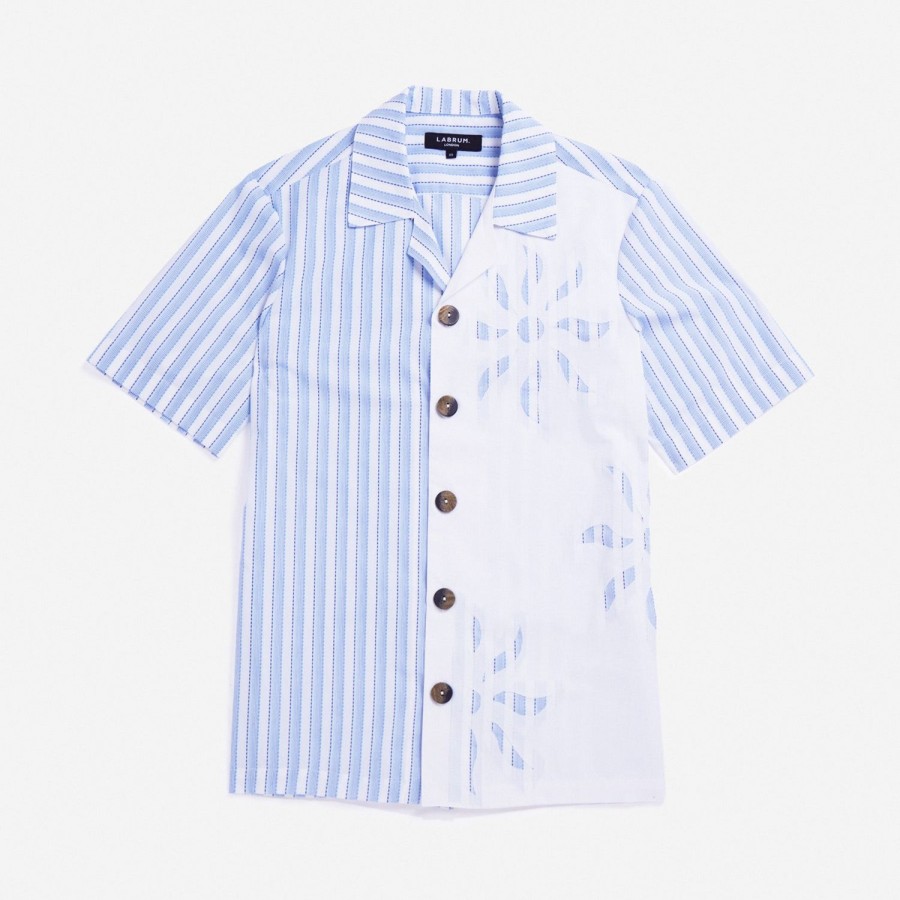 Clothing Labrum London | Striped Sun Cut Out Safari Shirt