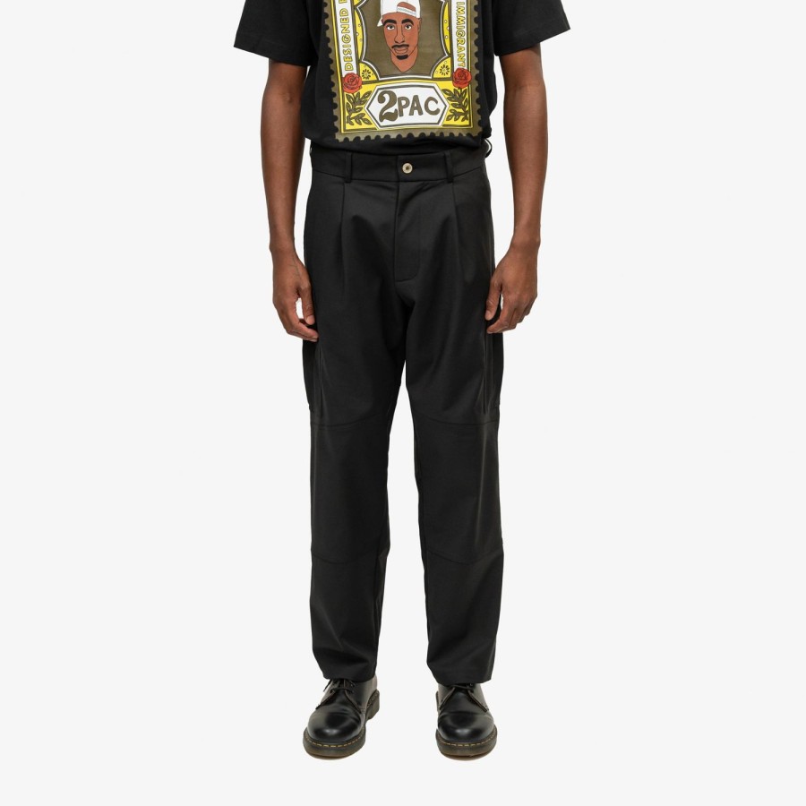 Clothing Labrum London | Labrum X Tupac Black Cargo Trouser