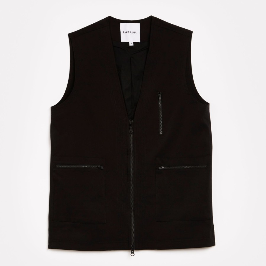 Clothing Labrum London | Labrum X Tupac Black Zip Vest