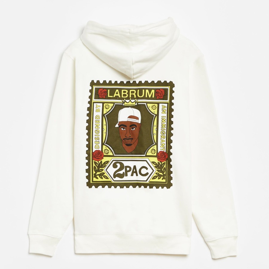 Clothing Labrum London | Labrum X Tupac White Hoodie