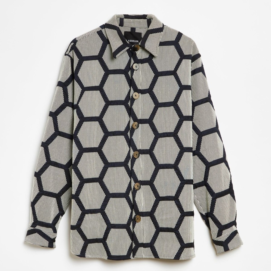 Clothing Labrum London | Hexagon Weaved Shirt