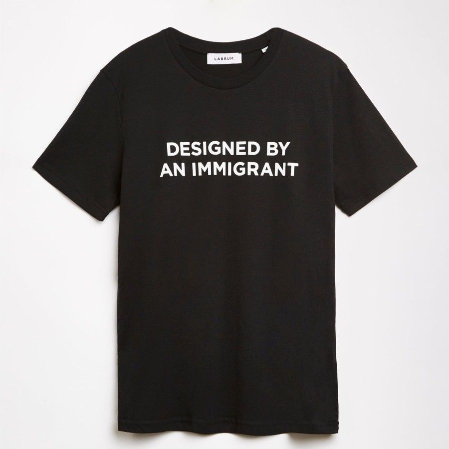 Clothing Labrum London | Black Designed By An Immigrant T-Shirt