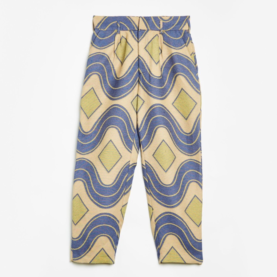 Clothing Labrum London | Woven Patterned High Waisted Trouser