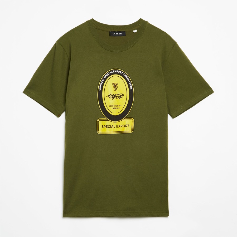 Clothing Labrum London | Khaki Special Export Labrum X Guinness T-Shirt