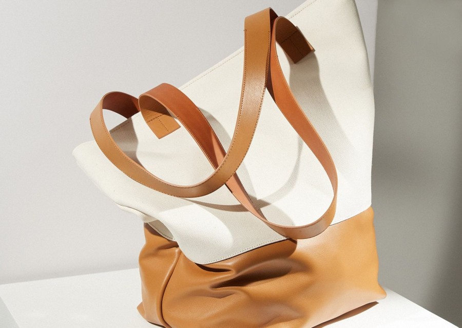 Accessories Labrum London | Labrum X Nosakhari Canvas Tote Ecru/Tan