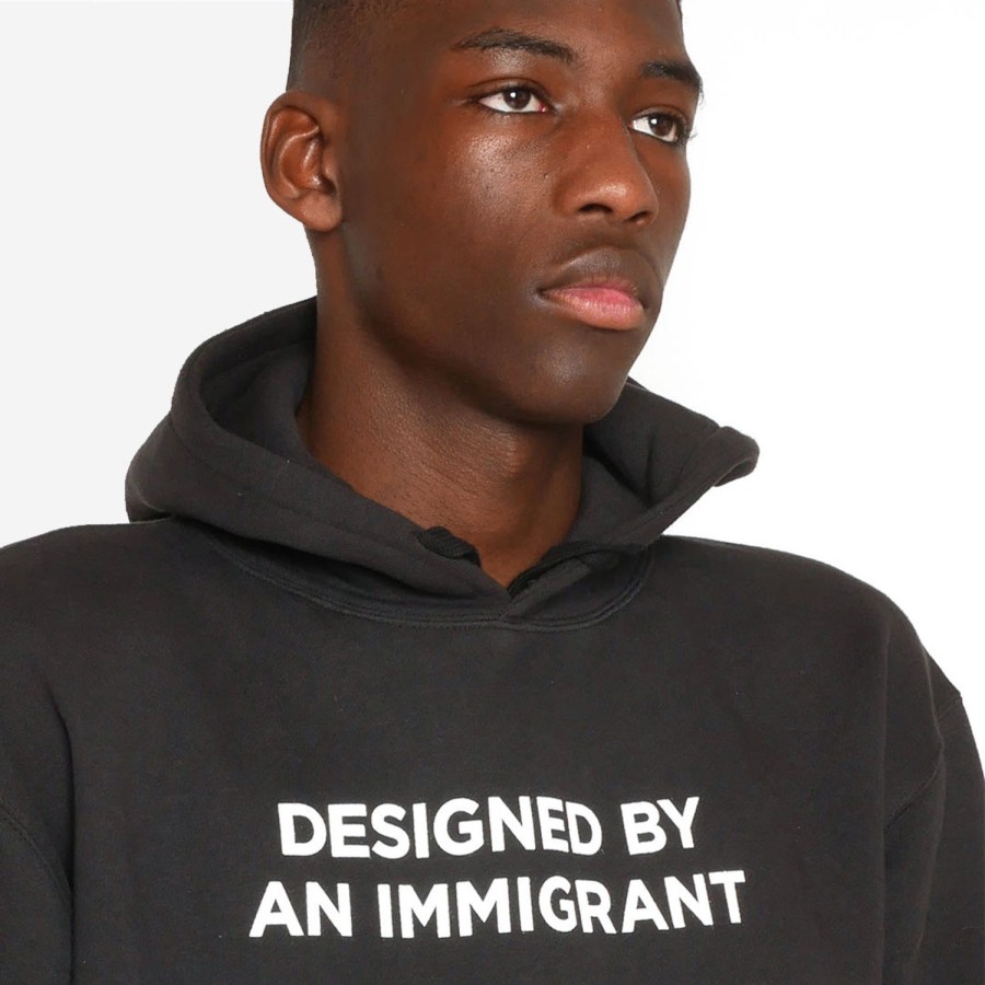 Clothing Labrum London | Black Designed By An Immigrant Hoodie