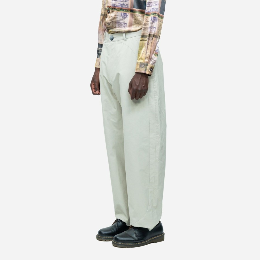 Clothing Labrum London | Off White Curved Panelled Trousers