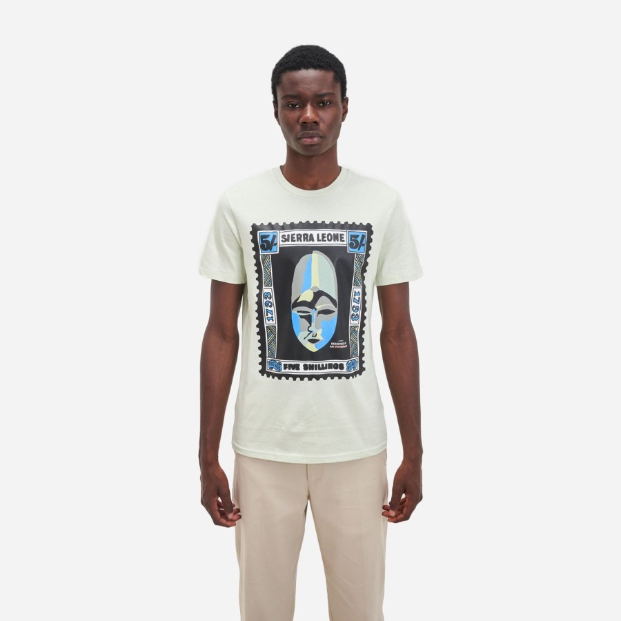 Clothing Labrum London | Sage Sierra Leone Mask Stamp T-Shirt