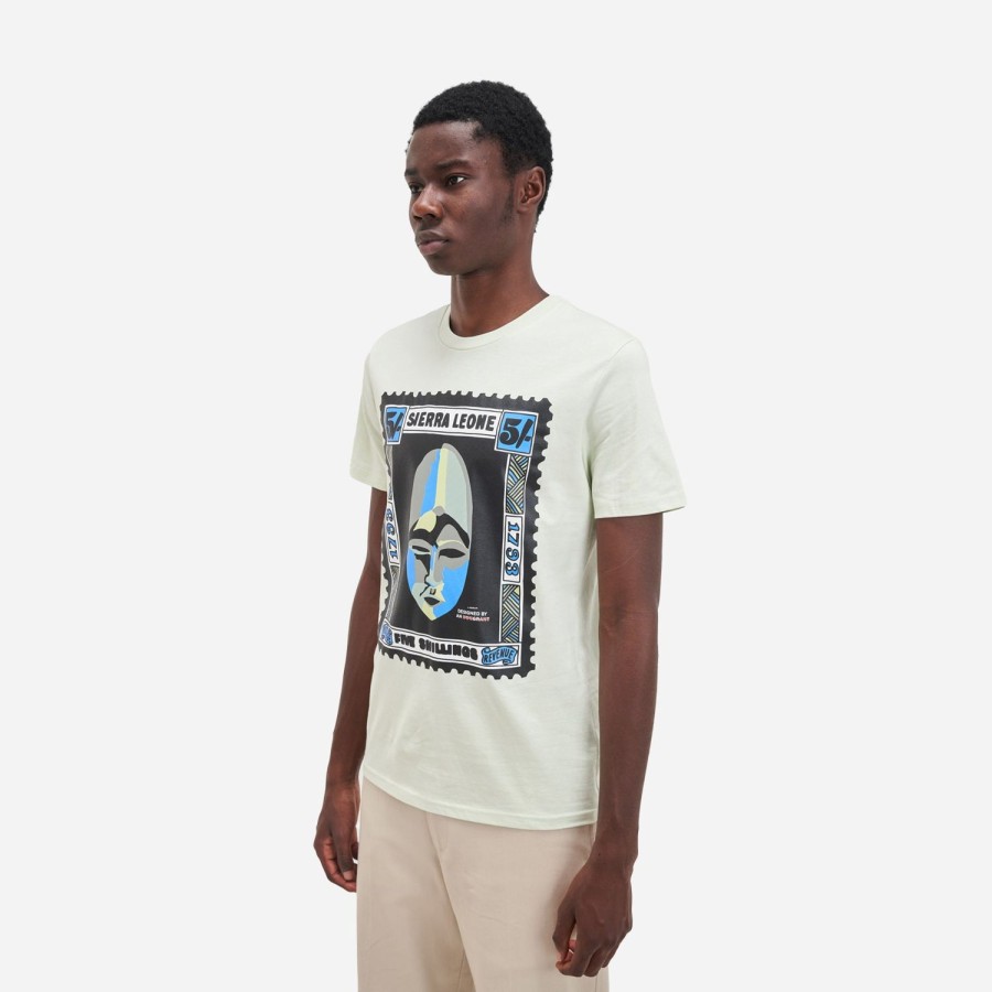 Clothing Labrum London | Sage Sierra Leone Mask Stamp T-Shirt