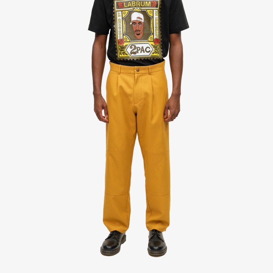 Clothing Labrum London | Labrum X Tupac Mustard Cargo Trouser