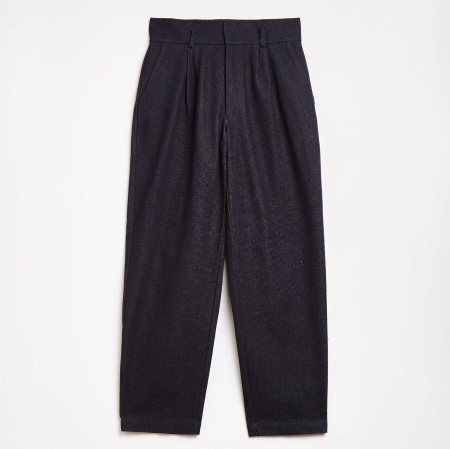 Clothing Labrum London | Indigo Denim High Waisted Trouser