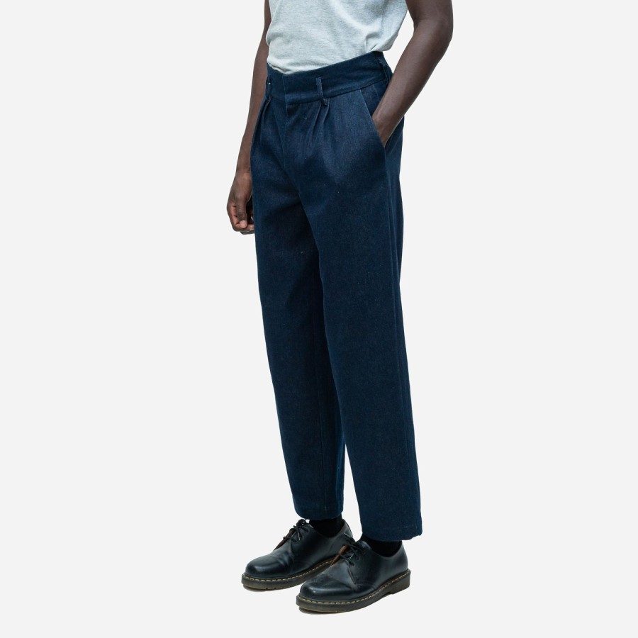 Clothing Labrum London | Indigo Denim High Waisted Trouser