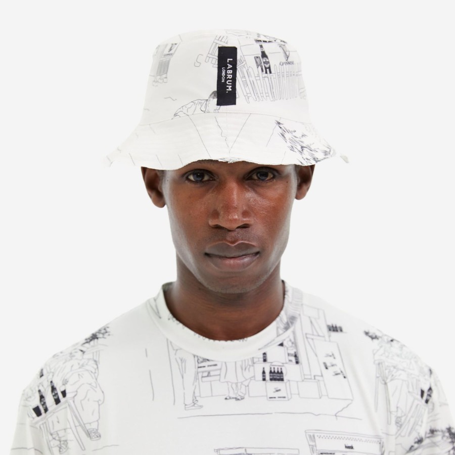 Accessories Labrum London | White Labrum X Guinness Bucket Hat