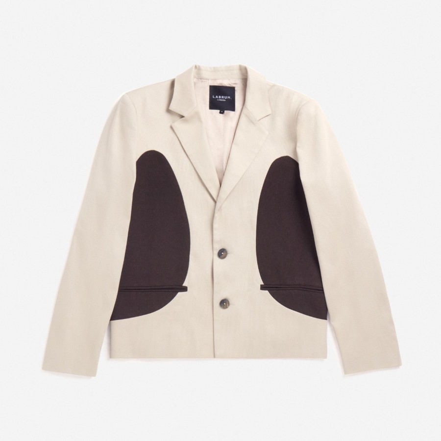 Clothing Labrum London | Cropped Panelled Blazer