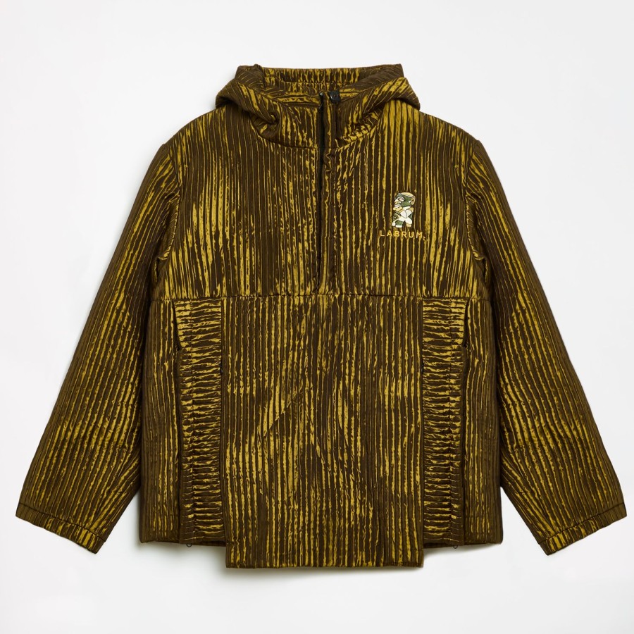 Clothing Labrum London | Bronze Striped Embossed Jacket