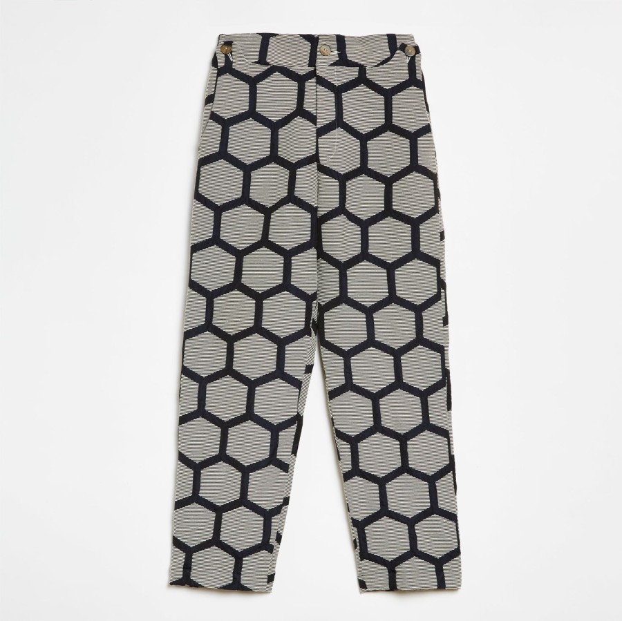 Clothing Labrum London | Hexagon Black Prince Trouser