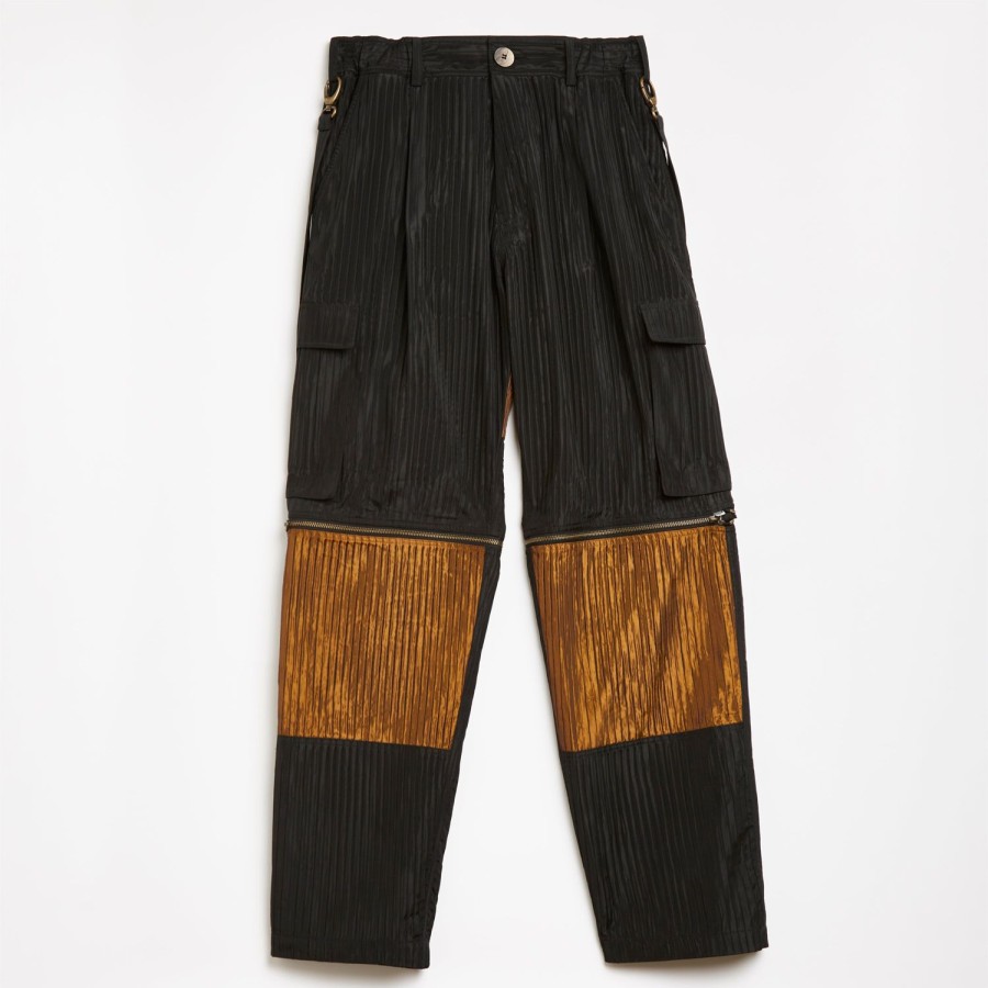 Clothing Labrum London | Stripe Embossed Cargo Trouser