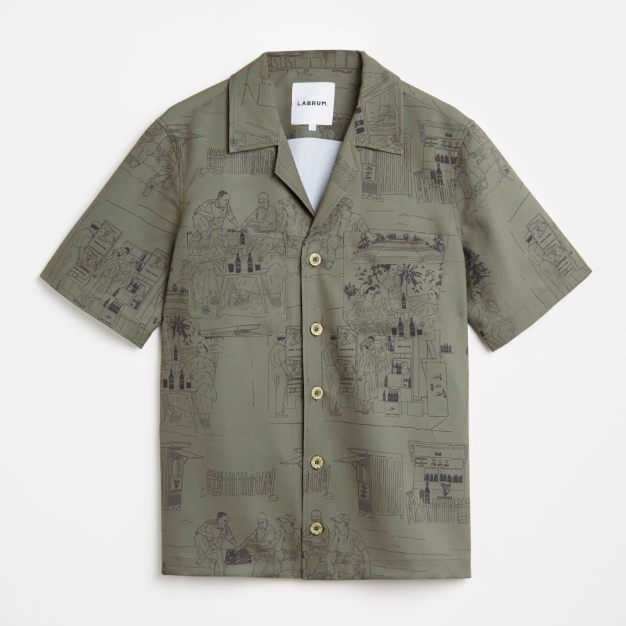 Clothing Labrum London | Khaki Labrum X Guinness Safari Shirt