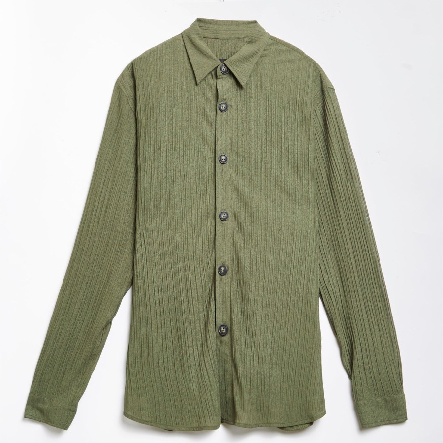 Clothing Labrum London | Khaki Wrinkled Shirt