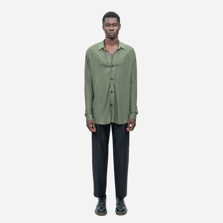 Clothing Labrum London | Khaki Wrinkled Shirt